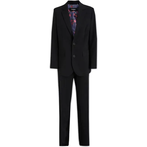 Single Breasted Suits, male, , Size: 3XS Single Breasted Suits - Dsquared2 - Modalova