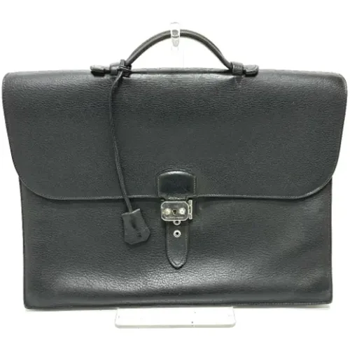 Pre-owned Handbags, male, , Size: ONE SIZE Pre-owned Leather briefcases - Hermès Vintage - Modalova