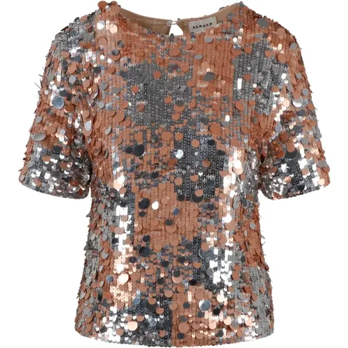 Blouses, female, , Size: S Sequins Blouse - Regular Fit - P.a.r.o.s.h. - Modalova