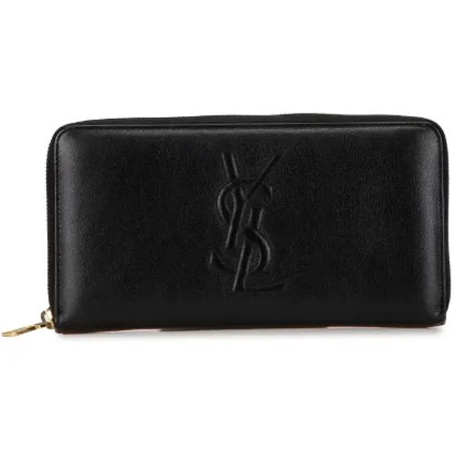 Pre-owned Wallets, male, , Size: ONE SIZE Pre-owned Leather wallets - Yves Saint Laurent Vintage - Modalova