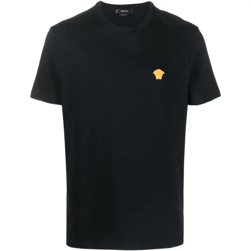 Luxuriöses Medusa T-Shirt mit ikonischem Motiv , Herren, Größe: S - Versace - Modalova