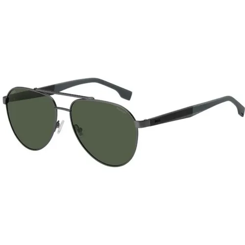 Luxury Metal Sunglasses for Men , male, Sizes: 60 MM - Hugo Boss - Modalova