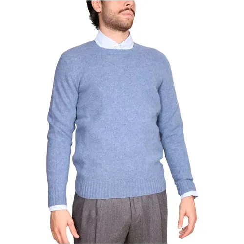 Lambswool Garzato Sweater , male, Sizes: XL, 2XL - Drumohr - Modalova