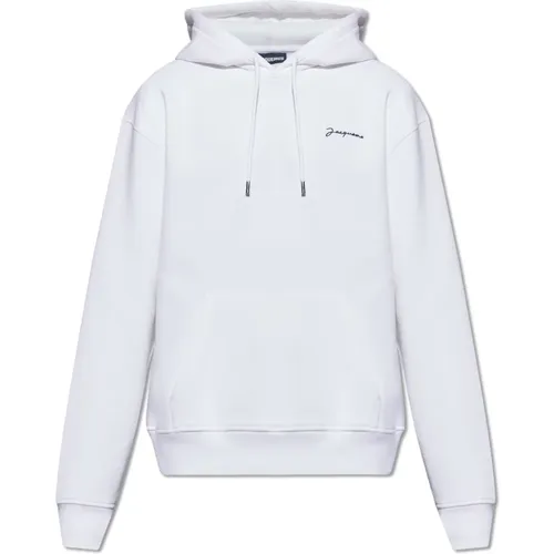 Typo hoodie with logo , male, Sizes: L, S, XL, M - Jacquemus - Modalova
