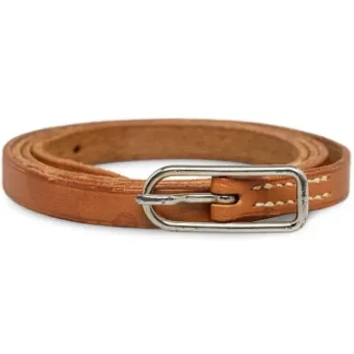 Pre-owned Belts, female, , Size: ONE SIZE Pre-owned Leather bracelets - Hermès Vintage - Modalova