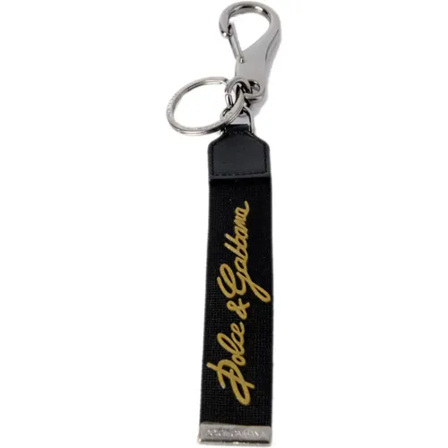 Men Key Holder , male, Sizes: ONE SIZE - Dolce & Gabbana - Modalova