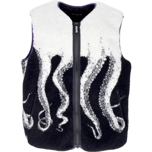 Vests, male, , Size: M Sherpa Vest Mens Sleeveless White - Octopus - Modalova