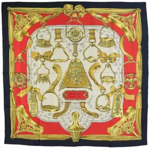 Pre-owned Scarves, unisex, , Size: ONE SIZE Pre-owned Silk scarves - Hermès Vintage - Modalova