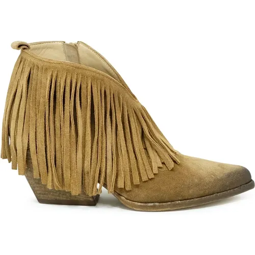 Suede Ankle Boots Ss24 , female, Sizes: 6 UK, 7 UK, 3 UK - Elena Iachi - Modalova