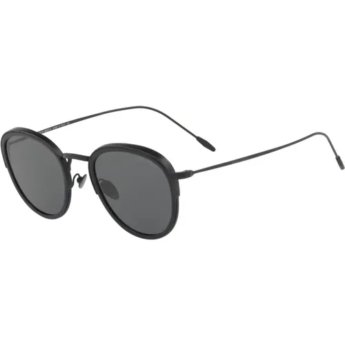 Matte /Grey Sunglasses Frames , male, Sizes: 50 MM - Giorgio Armani - Modalova