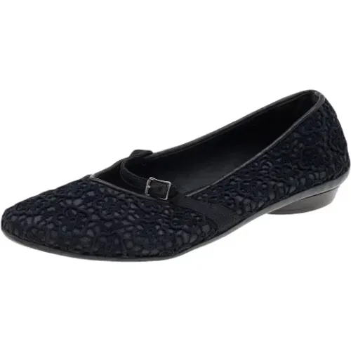 Pre-owned Flats, female, , Size: 8 1/2 US Pre-owned Fabric flats - Salvatore Ferragamo Pre-owned - Modalova