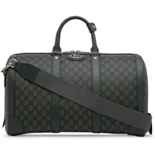 Pre-owned Weekend Bags, male, , Size: ONE SIZE Pre-owned Leather gucci-bags - Gucci Vintage - Modalova