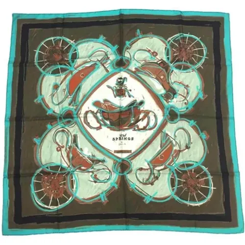 Pre-owned Scarves, female, , Size: ONE SIZE Pre-owned Silk scarves - Hermès Vintage - Modalova