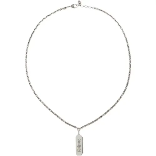 Silber Metall Halskette - Argenté - Mcq0911Sil.V.B Antil. , Herren, Größe: ONE Size - alexander mcqueen - Modalova