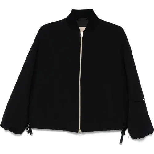 Light Jackets, female, , Size: XS Bomber Jacket with Zip Closure - Herno - Modalova