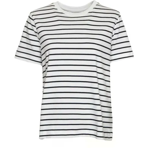 Basic Rundhals T-Shirt , Damen, Größe: XL - Samsøe Samsøe - Modalova