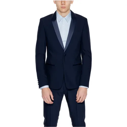 Blazers, male, , Size: XS Men's Suit Jacket Spring/Summer Collection - Antony Morato - Modalova