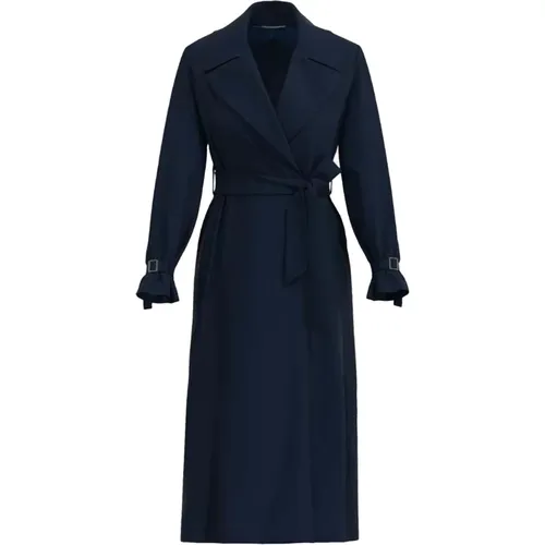 Overcoat with Jewel Buckle , female, Sizes: L - Max Mara Studio - Modalova