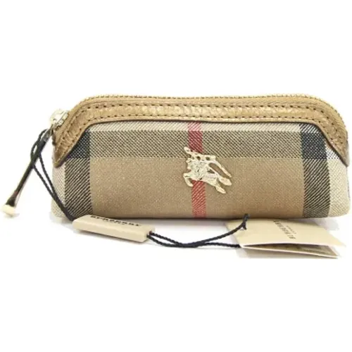 Pre-owned Clutches, female, , Size: ONE SIZE Pre-owned Canvas clutches - Burberry Vintage - Modalova