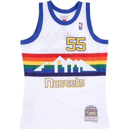 Sportswear, male, , Size: S NBA Swingman Jersey Mutombo 55 - Mitchell & Ness - Modalova