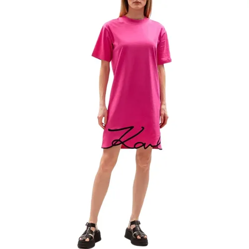 Mars City T-Shirt Kleid , Damen, Größe: S - Karl Lagerfeld - Modalova