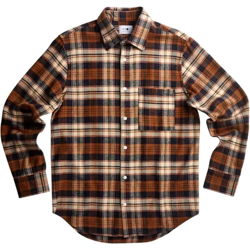 Arne shirt check multi , male, Sizes: XL - Nn07 - Modalova