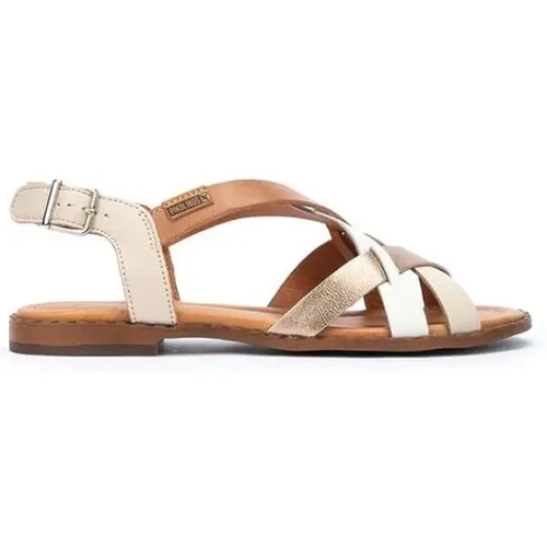 Gewebter Riemen-Sandalen - Off Mix , Damen, Größe: 40 EU - Pikolinos - Modalova