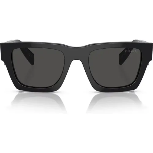 Pillow Shape Sunglasses with Dark Grey Lenses , unisex, Sizes: 50 MM - Prada - Modalova