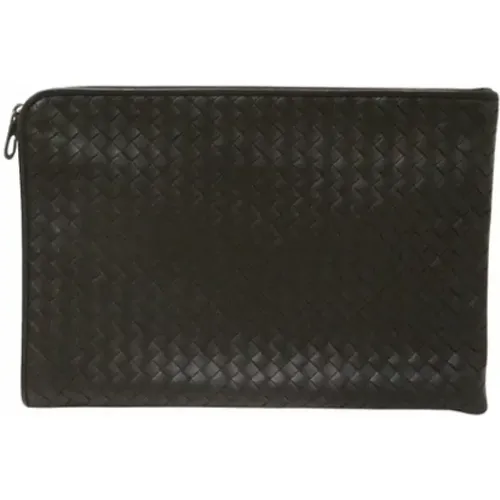 Pre-owned Clutches, female, , Size: ONE SIZE Pre-owned Fabric clutches - Bottega Veneta Vintage - Modalova