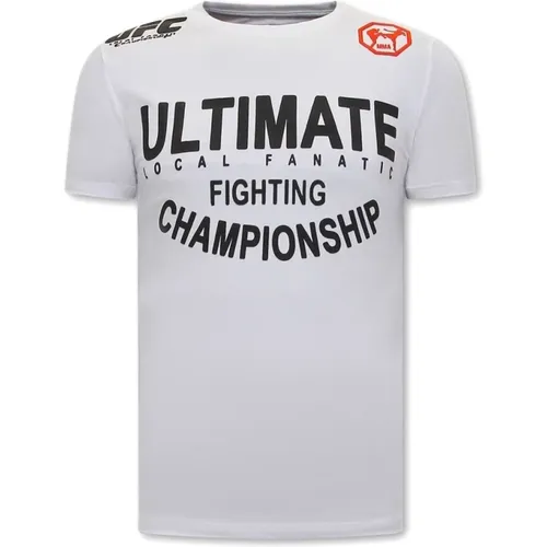 T Shirt mit Druck UFC Ultimate , Herren, Größe: S - Local Fanatic - Modalova