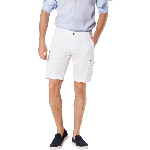 Slim Cargo Bermuda in Stretch Satin , Herren, Größe: L - Mason's - Modalova