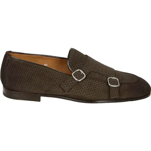 Braune Wildleder-Loafer für Herren , Herren, Größe: 44 EU - Doucal's - Modalova