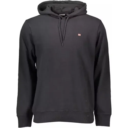 Bio-Baumwoll-Kapuzenpullover , Herren, Größe: 3XL - Napapijri - Modalova