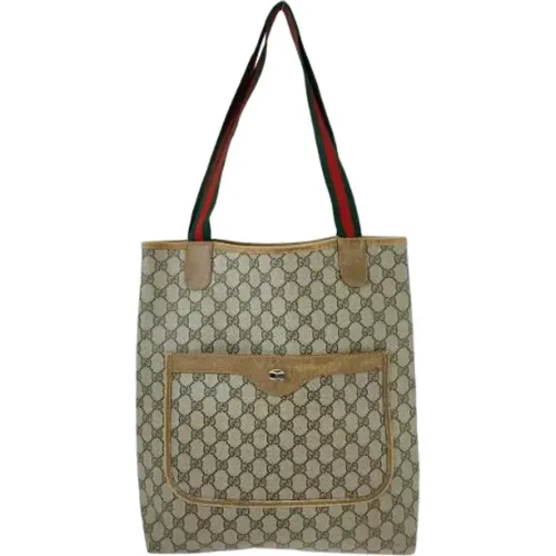 Pre-owned Tote Bags, female, , Size: ONE SIZE Pre-owned Canvas handbags - Gucci Vintage - Modalova