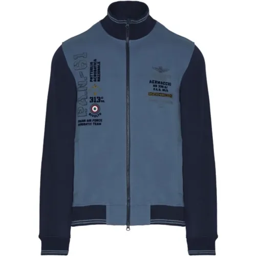 Bicolor Reißverschlussweste , Herren, Größe: XL - aeronautica militare - Modalova