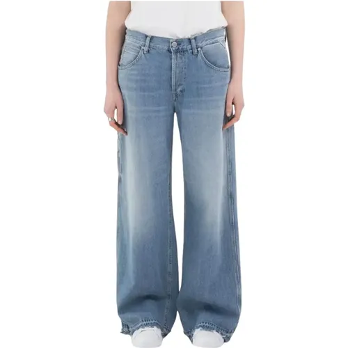 Worker Jeans mit weitem Bein Materialzusammensetzung - Replay - Modalova