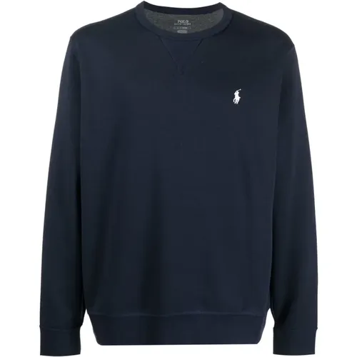 Blaue Sweaters mit Signatur Pony , Herren, Größe: 2XL - Polo Ralph Lauren - Modalova