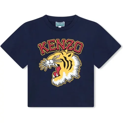 Blaue Logo Print T-shirts Kenzo - Kenzo - Modalova