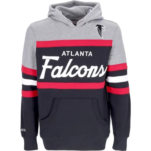 Hoodies, male, , Size: M Atlanta Falcons NFL Headcoach Hoodie - Mitchell & Ness - Modalova