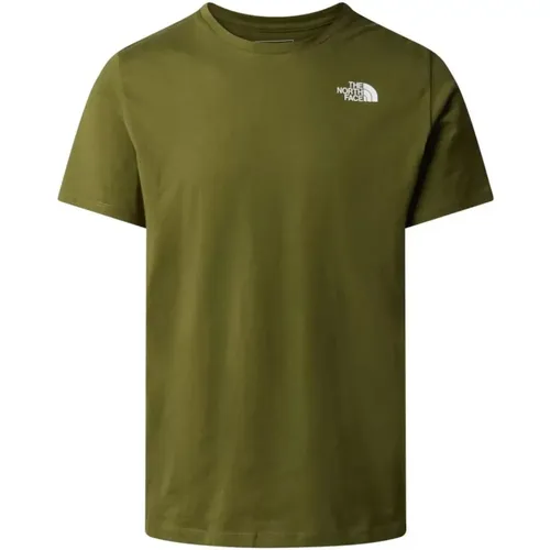 Mountain Lines Graphic Tee , male, Sizes: S, M, L - The North Face - Modalova