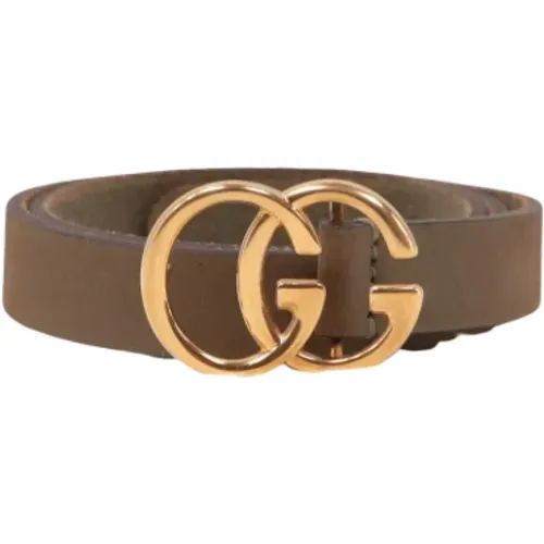 Pre-owned Green Leather Gucci Belt , female, Sizes: ONE SIZE - Gucci Vintage - Modalova
