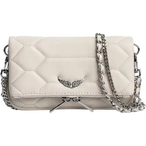 Quilted Leather Rock Nano Bag , female, Sizes: ONE SIZE - Zadig & Voltaire - Modalova