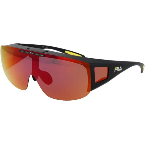 Sunglasses, male, , Size: ONE SIZE Polarized Mirrored Sunglasses - Fila - Modalova
