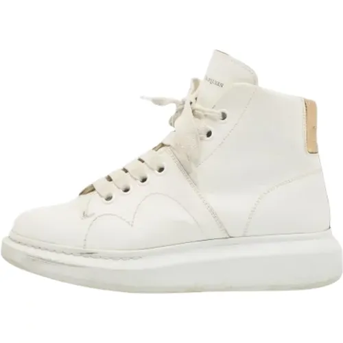 Pre-owned Sneakers, female, , Size: 8 1/2 US Pre-owned Leather sneakers - Alexander McQueen Pre-owned - Modalova