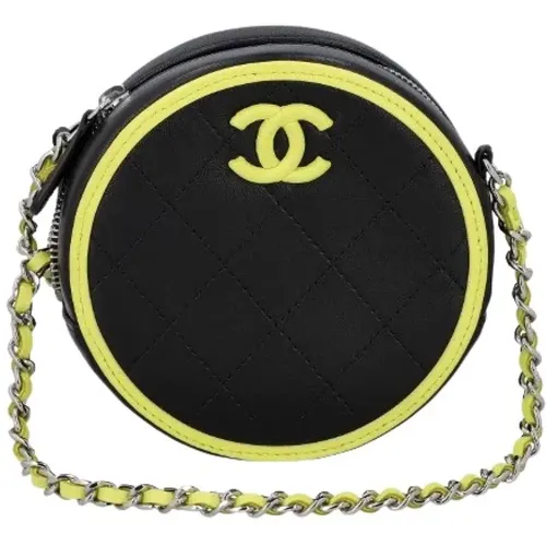 Authentic Leather Crossbody Bag , female, Sizes: ONE SIZE - Chanel Vintage - Modalova