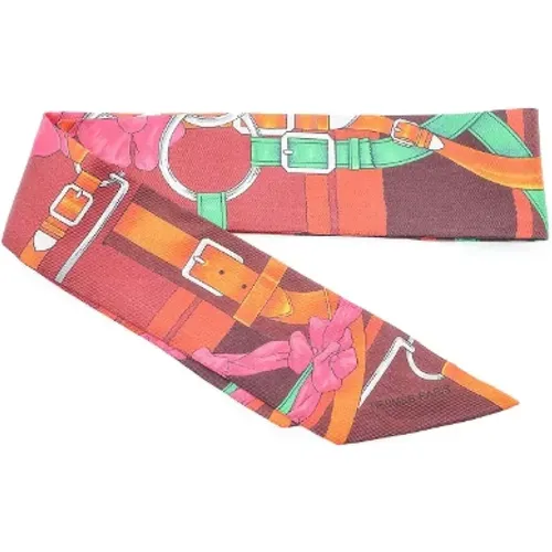 Pre-owned Scarves, female, , Size: ONE SIZE Pre-owned Silk scarves - Hermès Vintage - Modalova