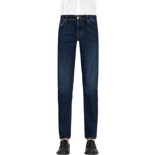 Leonardo Denim Jeans - Blaue Brut Knöpfe , Herren, Größe: W30 - Tramarossa - Modalova