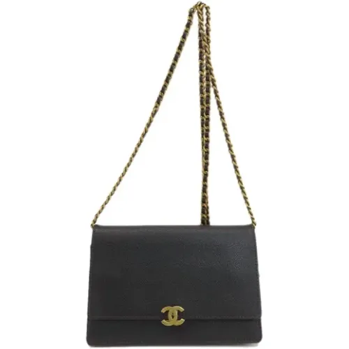 Pre-owned Cross Body Bags, female, , Size: ONE SIZE Pre-owned Leather wallets - Chanel Vintage - Modalova