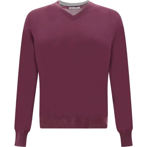 Sweater for Men , male, Sizes: L, M - BRUNELLO CUCINELLI - Modalova