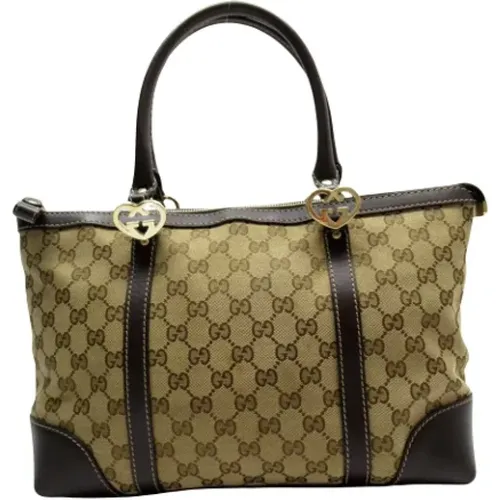 Pre-owned Tote Bags, female, , Size: ONE SIZE Pre-owned Canvas gucci-bags - Gucci Vintage - Modalova